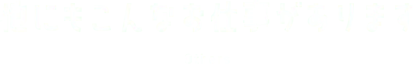 他にもこんなお仕事があります